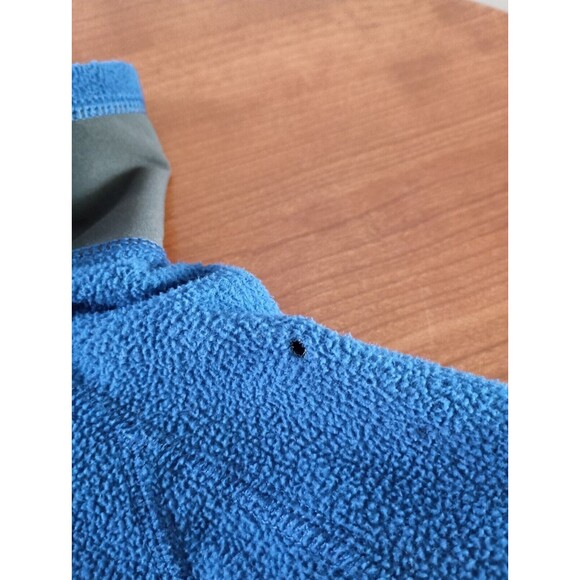 The NORTH FACE Mens Sweater XL Blue Full Zip Mock Neck Polyester Fleece Pockets - Picture 5 of 7